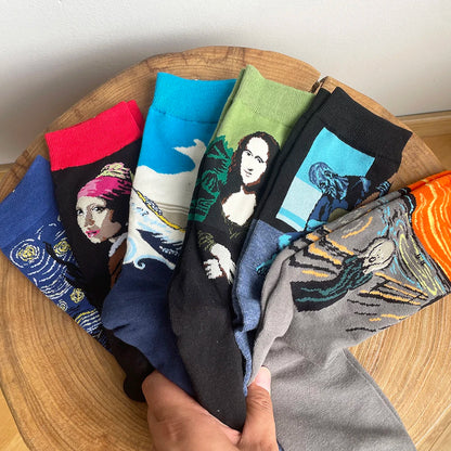 Women’s Casual Socks Cotton Blend Patterned Middle Tube