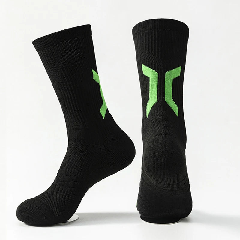 Men's Basketball Socks with Thick Bottom for Sports & Training