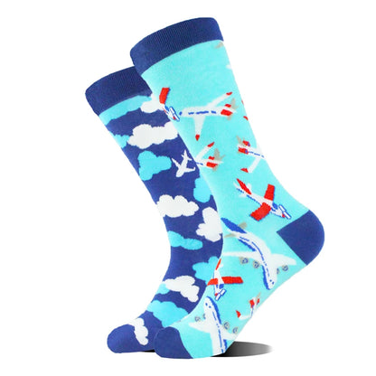 Funny Men's Socks Cotton Novelty Crew Socks Unisex