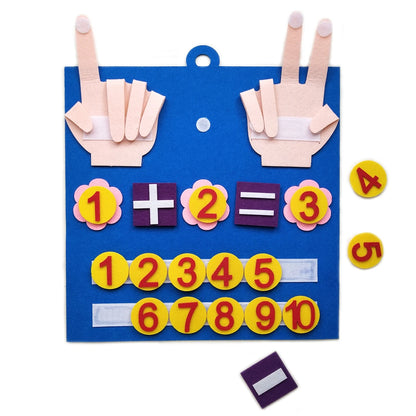 Montessori Math Toy for Toddlers – Felt Counting and Number Learning Game