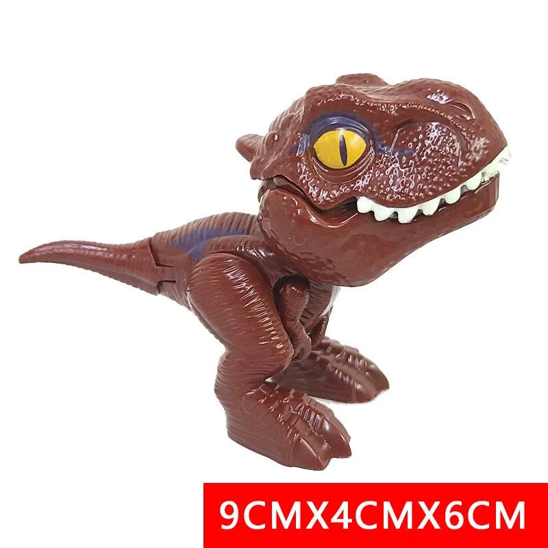 Dinosaur Finger Toy for Kids, Interactive Triceratops & T-Rex Model