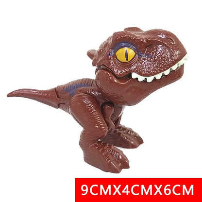 Dinosaur Finger Toy for Kids, Interactive Triceratops & T-Rex Model