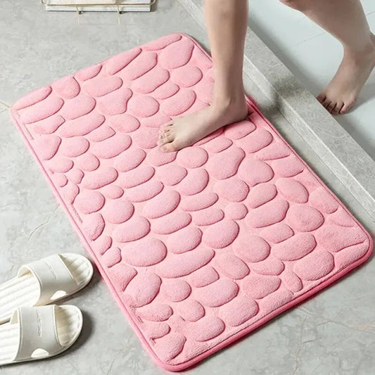 Microfiber Bath Mat Non-Slip Memory Foam Floor Rug