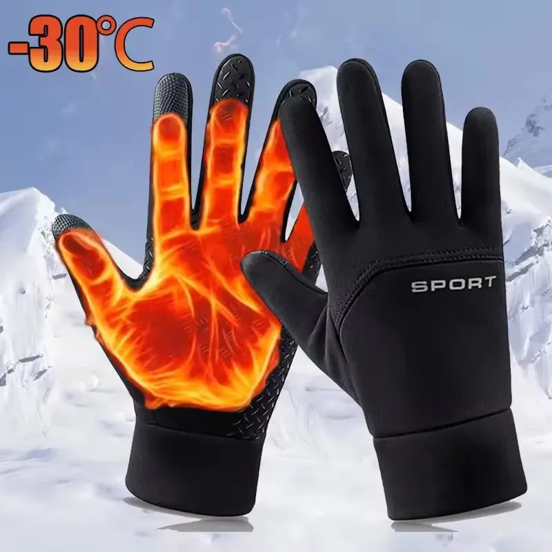 Winter Gloves Touchscreen Warm Windproof Cycling Gloves