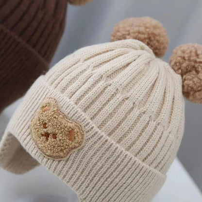 Baby Winter Hat – Warm Knit Bear Ear Hat for Kids
