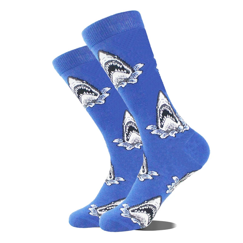 Men's Funny Socks, Novelty Cotton Crew Socks, Crazy Designs
