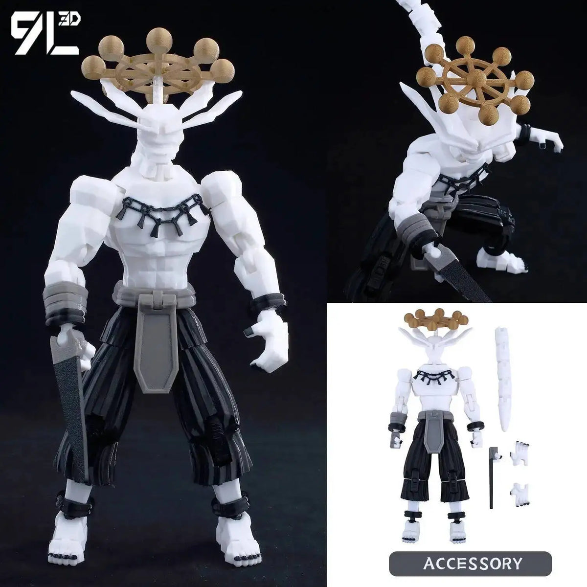 Poseable Action Figure 14cm 3D Printed Collectible Model
