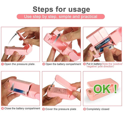 Mini Bag Sealer Handheld Heat Sealer for Plastic Food Storage Bags
