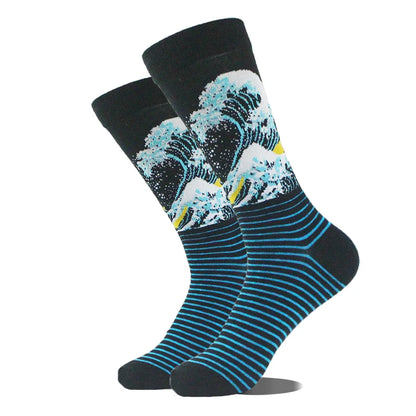 Men's Funny Socks, Novelty Cotton Crew Socks, Crazy Designs