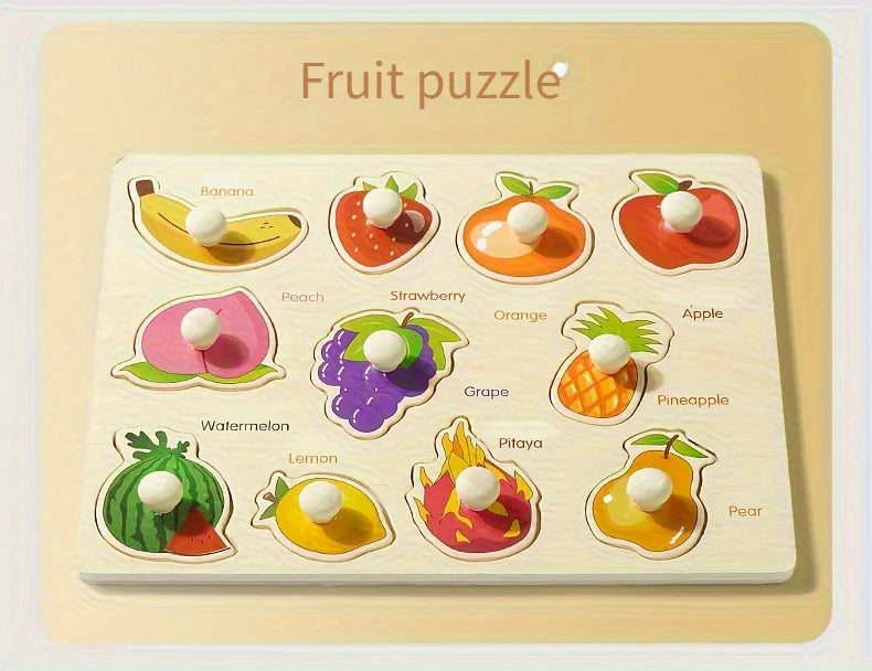 Wooden Shape Puzzle Board for Shape Matching and Learning