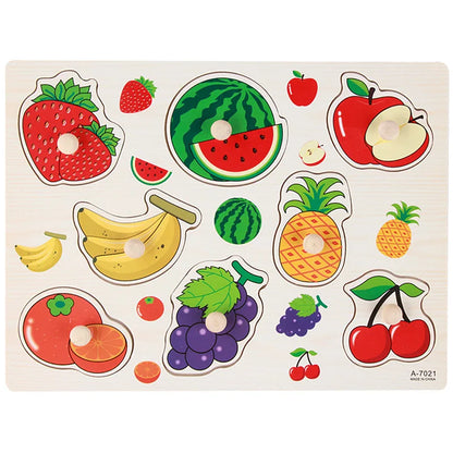 Wooden Montessori Puzzle for Toddlers – Educational Shape Matching Toy
