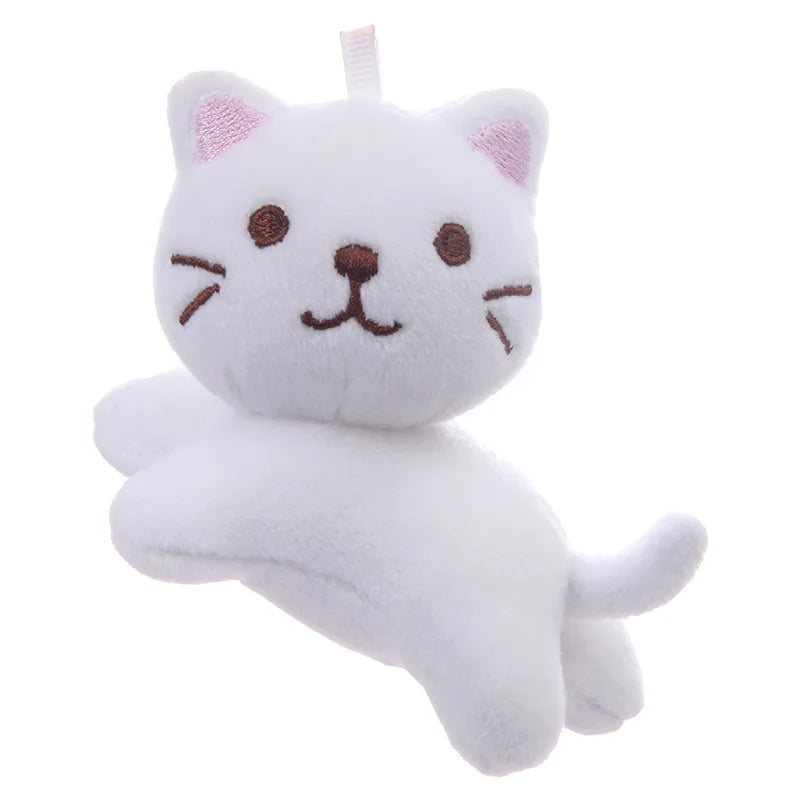 Plush Cat Keychain 12cm Cute Kitten Backpack Pendant Toy
