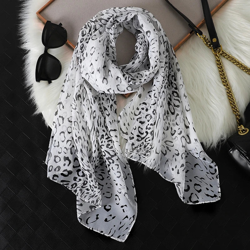 Chiffon Scarf for Women, 50×160cm Lightweight Summer Shawl
