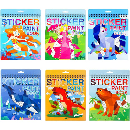 Sticker Activity Book for Kids, Sticker by Number Travel Toy