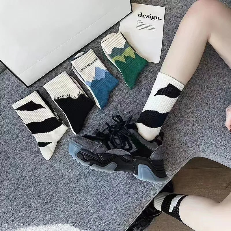Men's Crew Socks Breathable Cotton Sports Socks 5/10 Pairs