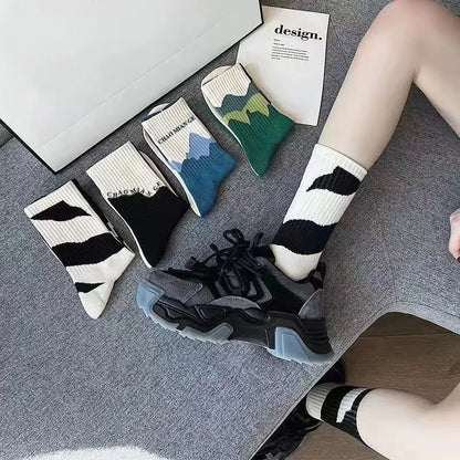 Men's Crew Socks Breathable Cotton Sports Socks 5/10 Pairs