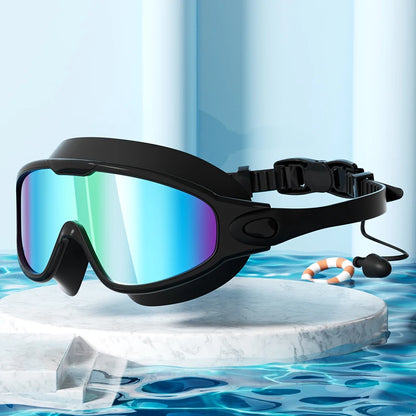 Adult Swimming Goggles with Anti-Fog Wide View and UV Protection
