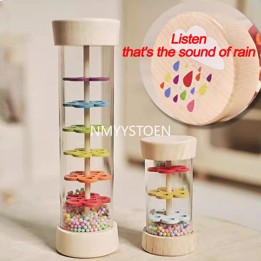 Wooden Rainmaker Toy for Kids – Rain Sound Musical Activity