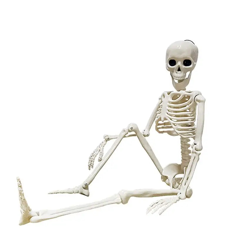 Halloween Skeleton Decoration Movable Skull Bones Horror Party Prop