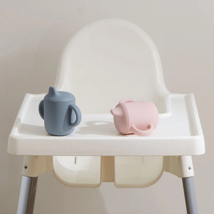 Silicone Baby Cup with Handles for Learning to Drink