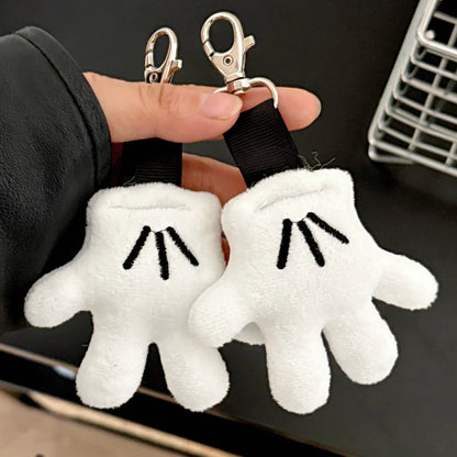 Plush Keychain Cute Glove Pendant for Bags and Accessories