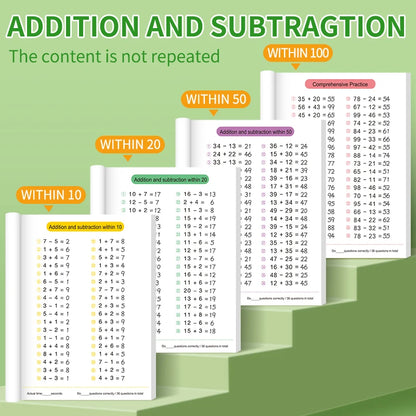 Math Workbook for Kids Addition & Subtraction Practice