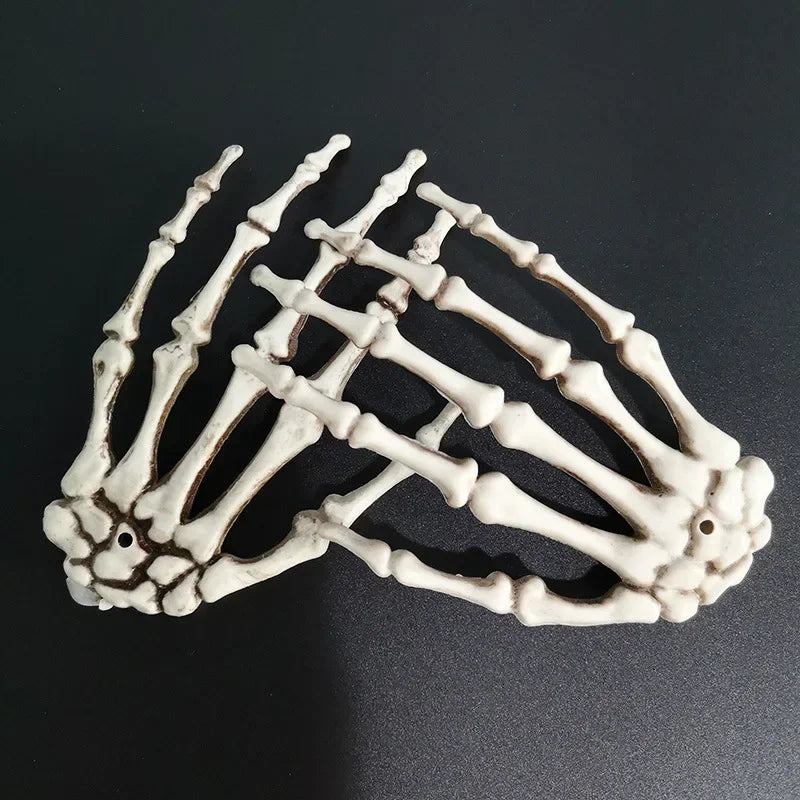 Skeleton Hand Decoration Pair Plastic Halloween Bone Props