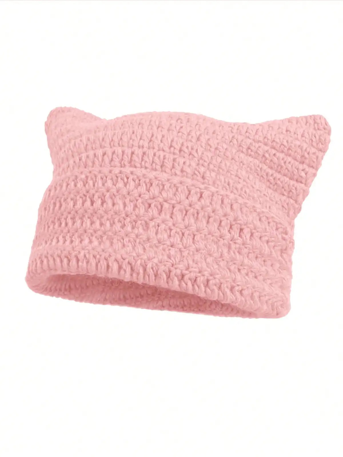 Women's Cat Ear Beanie Warm Knit Winter Hat 56-60cm