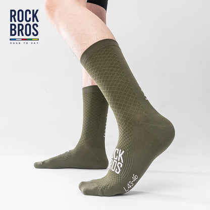 Men's Cycling Socks Knee-High Breathable Stretch Sports Socks