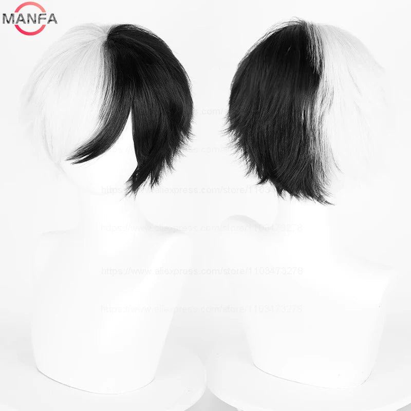 Short Cosplay Wig – 30cm Straight Heat Resistant Synthetic Hair
