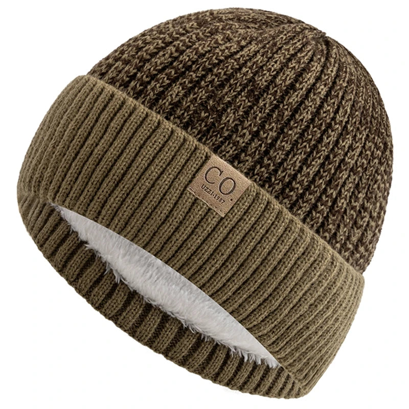 Winter Beanie – Unisex Warm Fur-Lined Knitted Hat