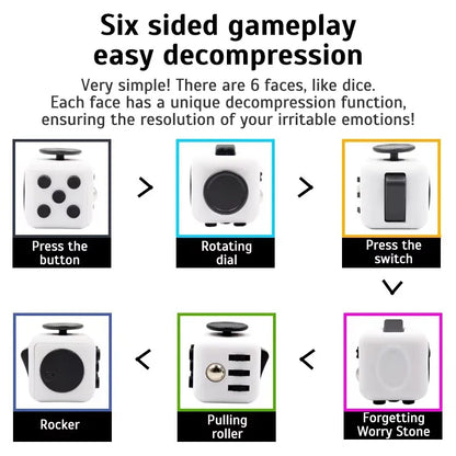 Fidget Cube Sensory Spinner Toy for Teens and Adults