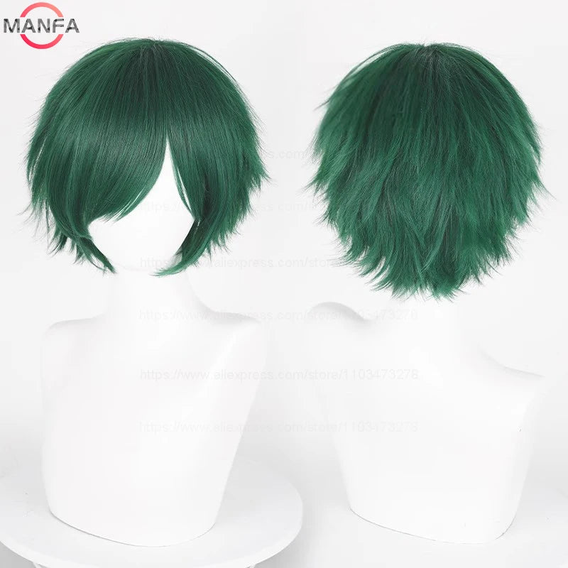 Short Cosplay Wig – 30cm Straight Heat Resistant Synthetic Hair
