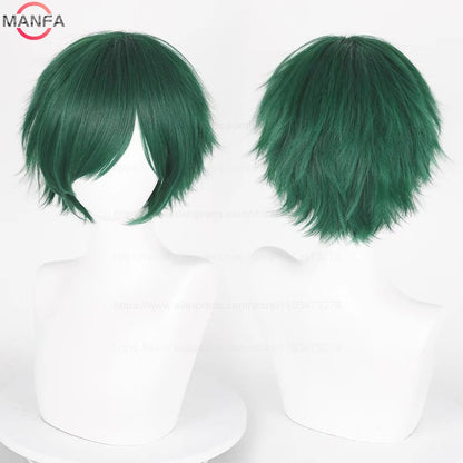 Short Cosplay Wig – 30cm Straight Heat Resistant Synthetic Hair