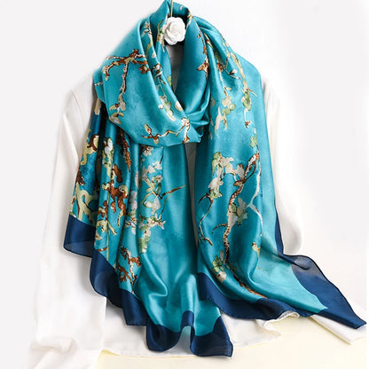 Women's Long Scarf – Smooth Polyester Shawl for All Seasons