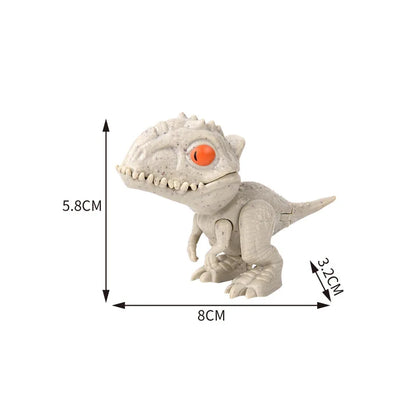 Dinosaur Finger Toy for Kids, Interactive Triceratops & T-Rex Model