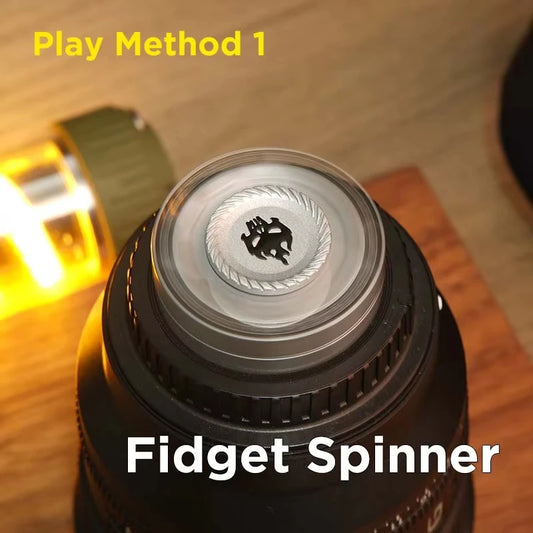 3-in-1 Fidget Toy Metal Spinner Slider Sound Coin for Adults
