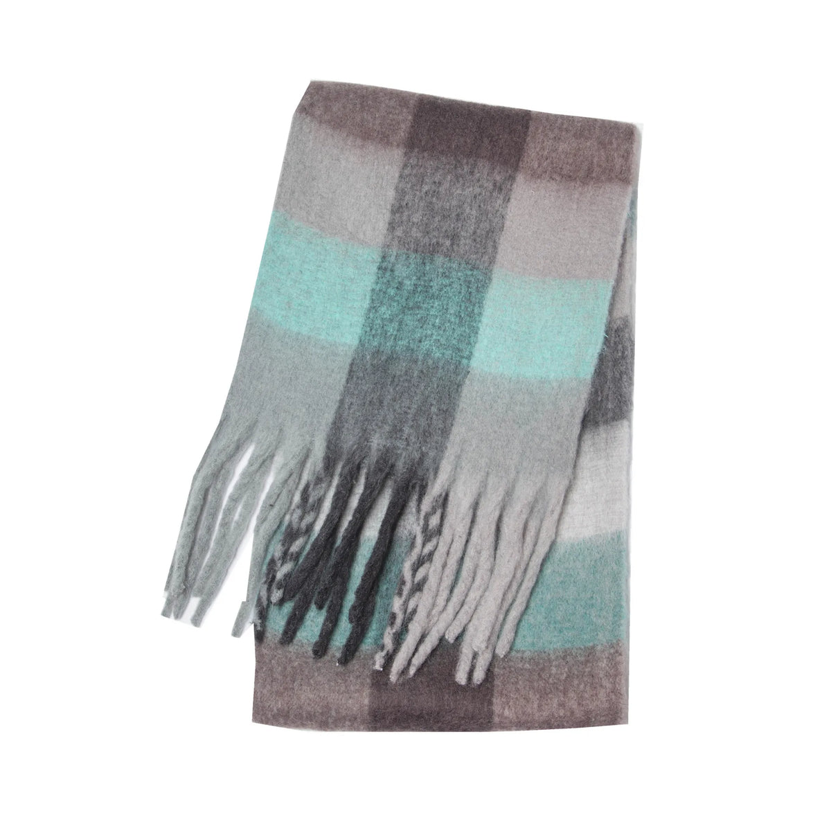 Pashmina Scarf for Women, Warm Plaid Winter Shawl Wrap