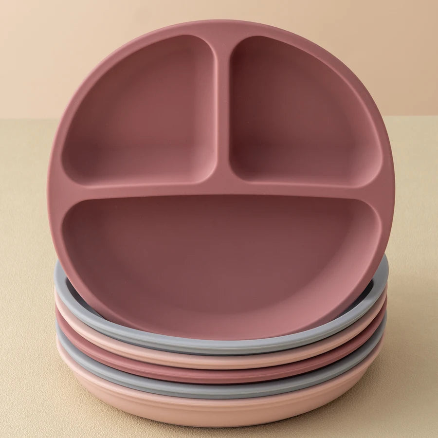 Silicone Suction Plate for Babies and Toddlers Feeding