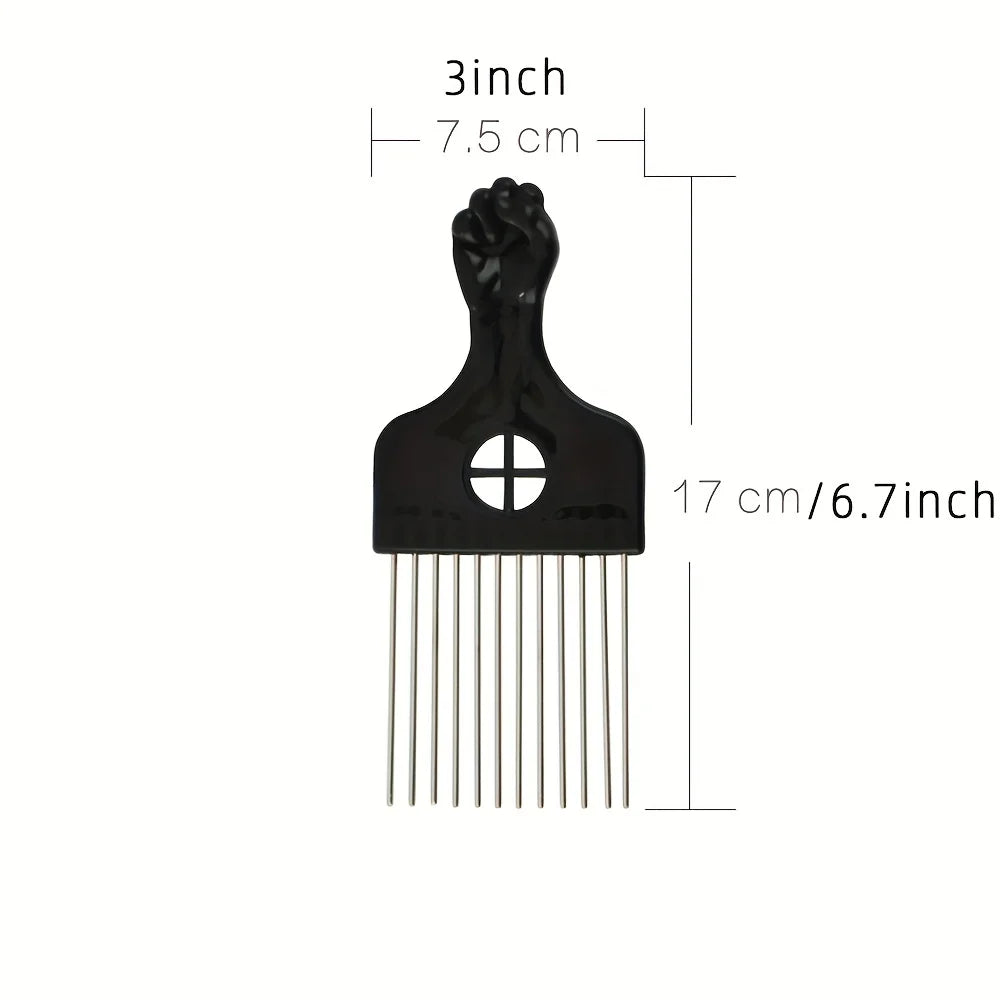 Metal Hair Pick Comb for Hair Styling and Detangling