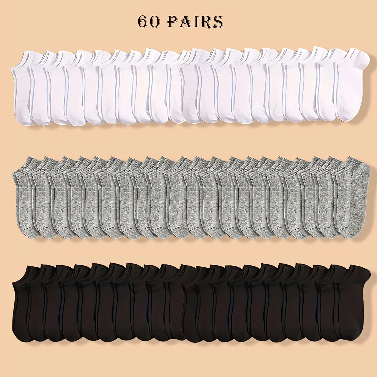 Men's Casual Socks Soft Breathable Low Cut Everyday Socks