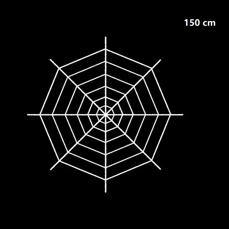 Halloween Spider Decoration, Giant Plush Spider Web Prop