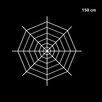Halloween Spider Decoration, Giant Plush Spider Web Prop