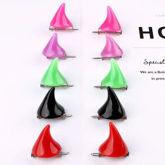 Devil Horn Hair Clips for Girls Kids Halloween Hair Accessories