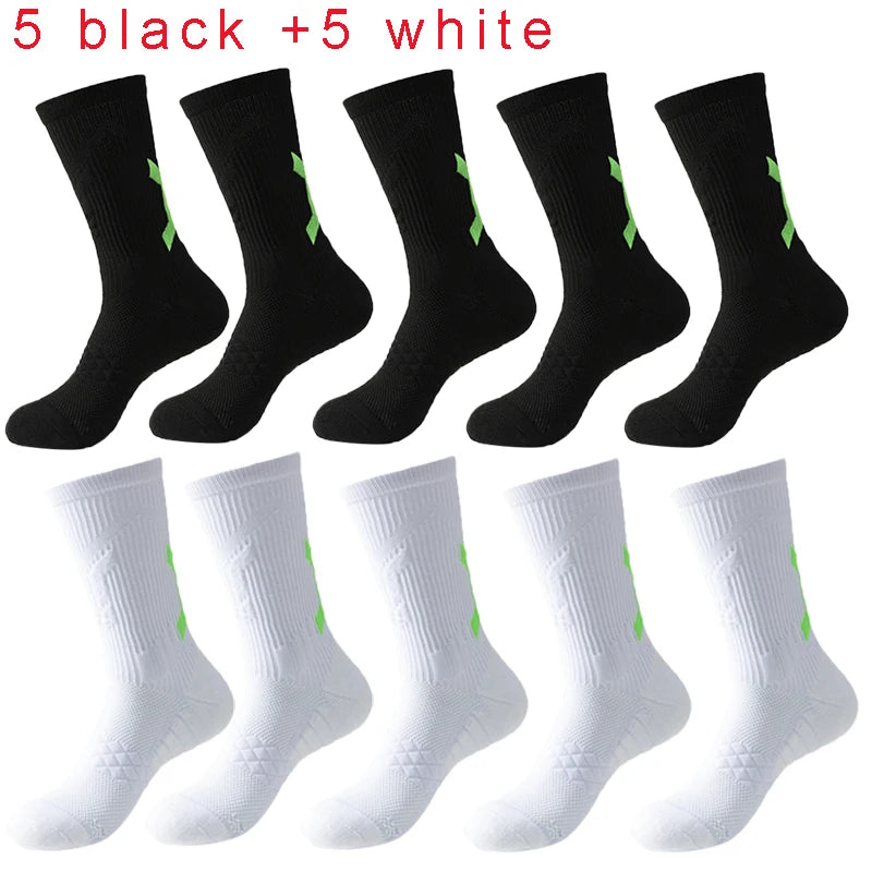 Men's Basketball Socks with Thick Bottom for Sports & Training