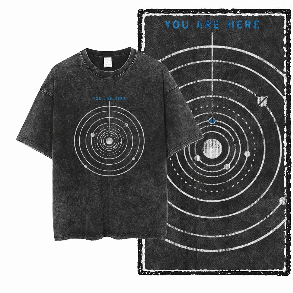 Space T Shirt for Men  Astronaut Graphic Cotton Tee
