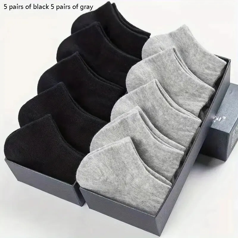 Men's Casual Socks Soft Breathable Low Cut Everyday Socks