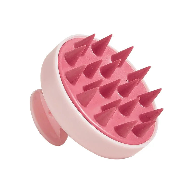 Silicone Shampoo Brush Scalp Massage Hair Washing Brush