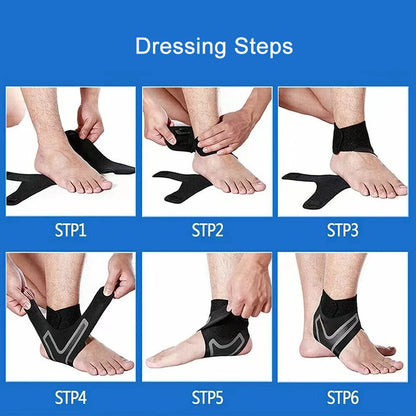 Ankle Brace Support, Adjustable Compression Sleeve for Sports