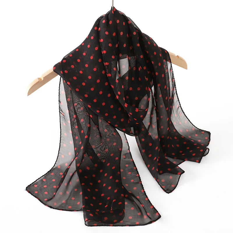 Chiffon Scarf for Women, 50×160cm Lightweight Summer Shawl